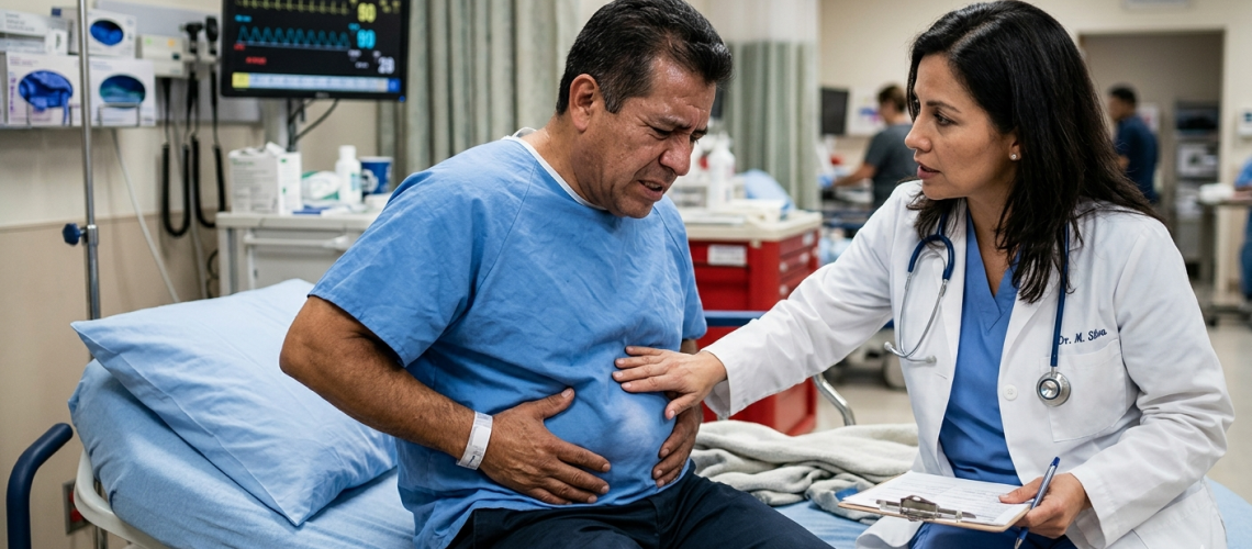 Hérnia Abdominal Sinais